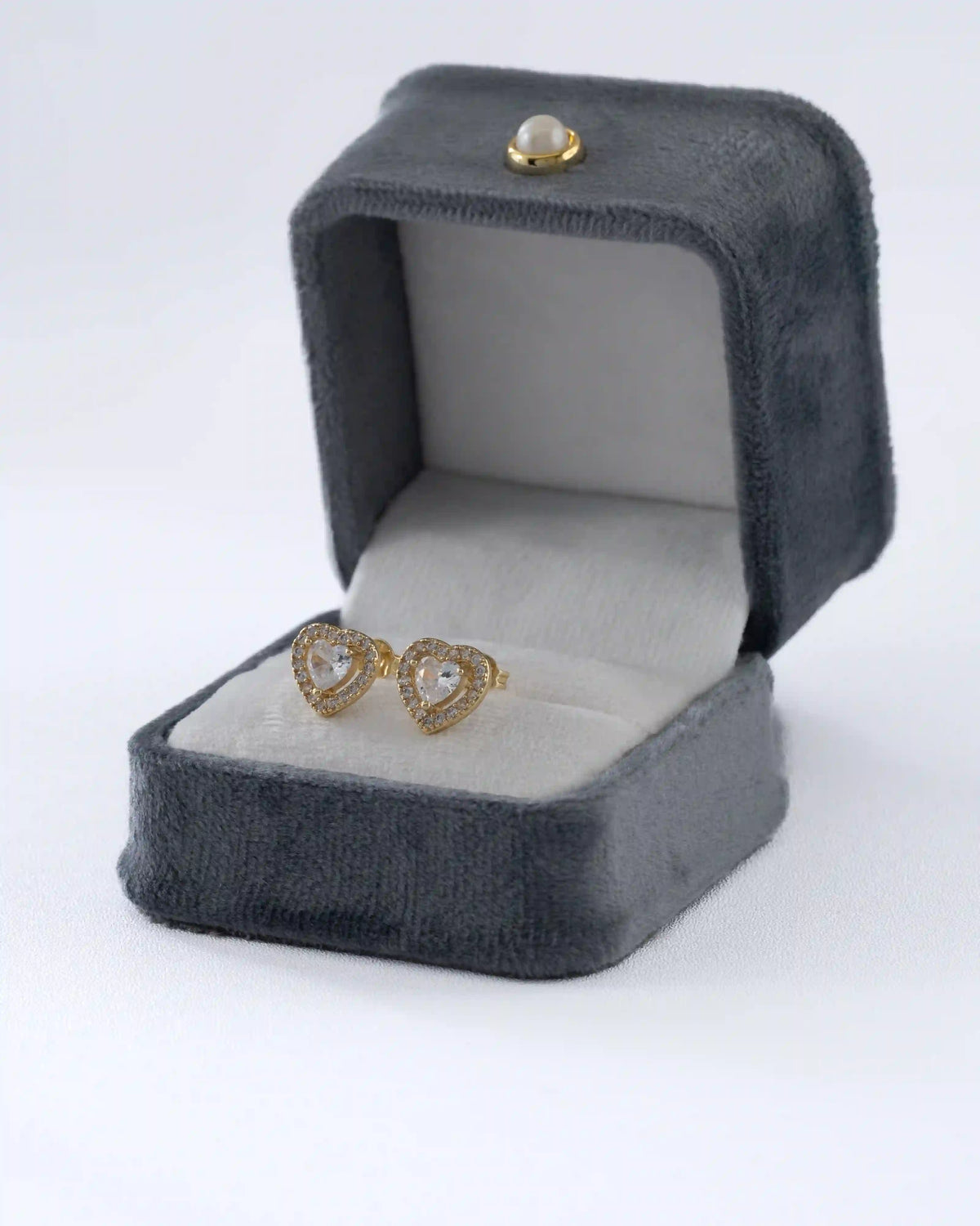 Arete Tipo Topo Amore Halo 9 mm Cristal
