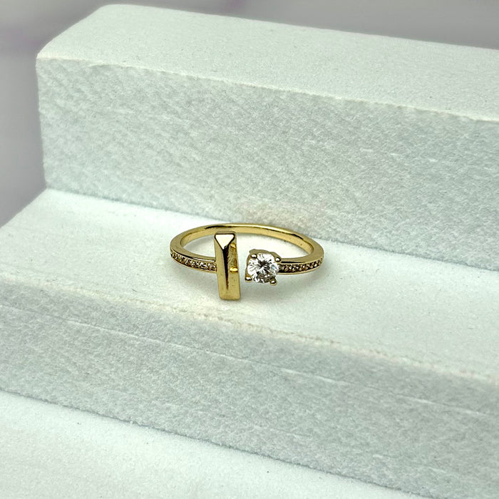 Anillo Tipo Cartier Ajustable Circones Cristal