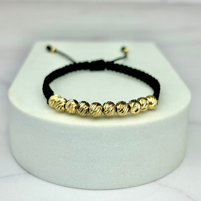 Pulsera Tejida Bain Italy Oro Laminado 18 K NG