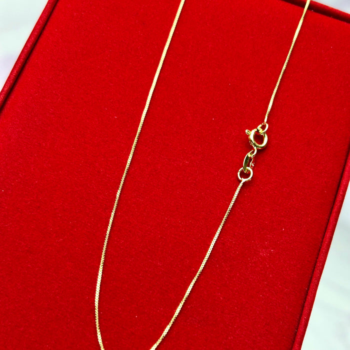 Cadena Tejido Veneciano 0.8mm 45cm