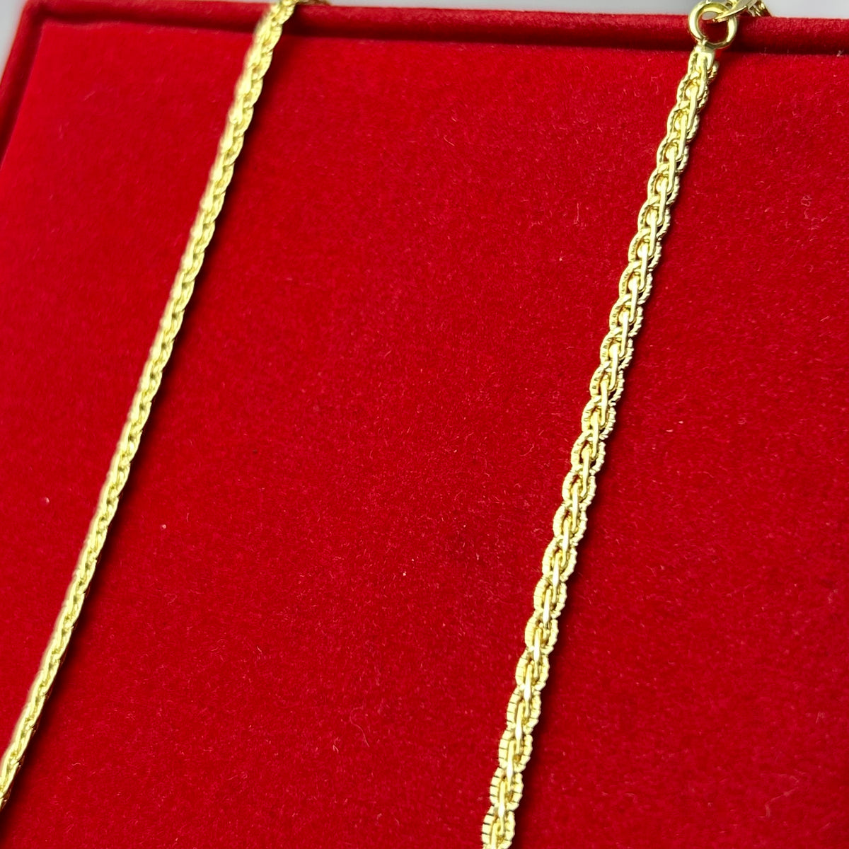 Cadena Trenzada Diamantada 2.5 mm x 60 cm