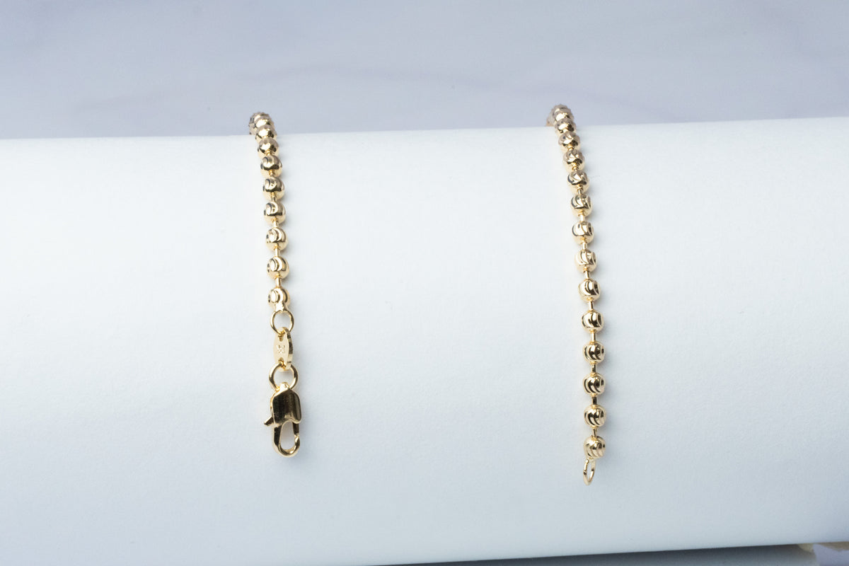 Pulsera Militar Diamantada 2.6 mm x 21 cm