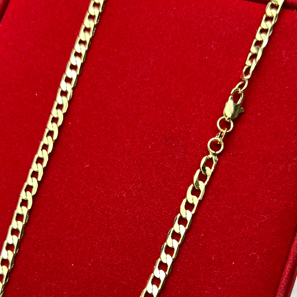 Cadena Cubana Plana 4 mm 60 cm