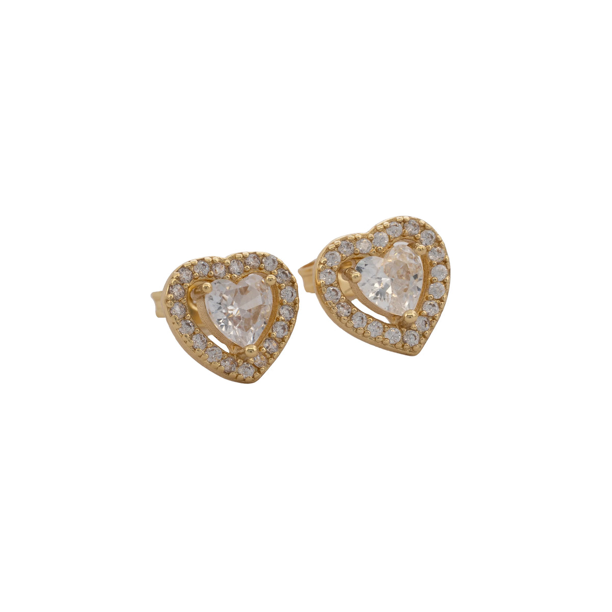 Arete Tipo Topo Amore Halo 9 mm Cristal