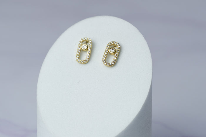 Arete Tipo Topo Move Circones Cristal