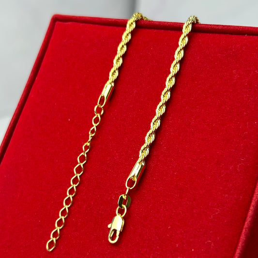 Pulsera Lazo 3 mm x 17 cm + ext + 5 CM