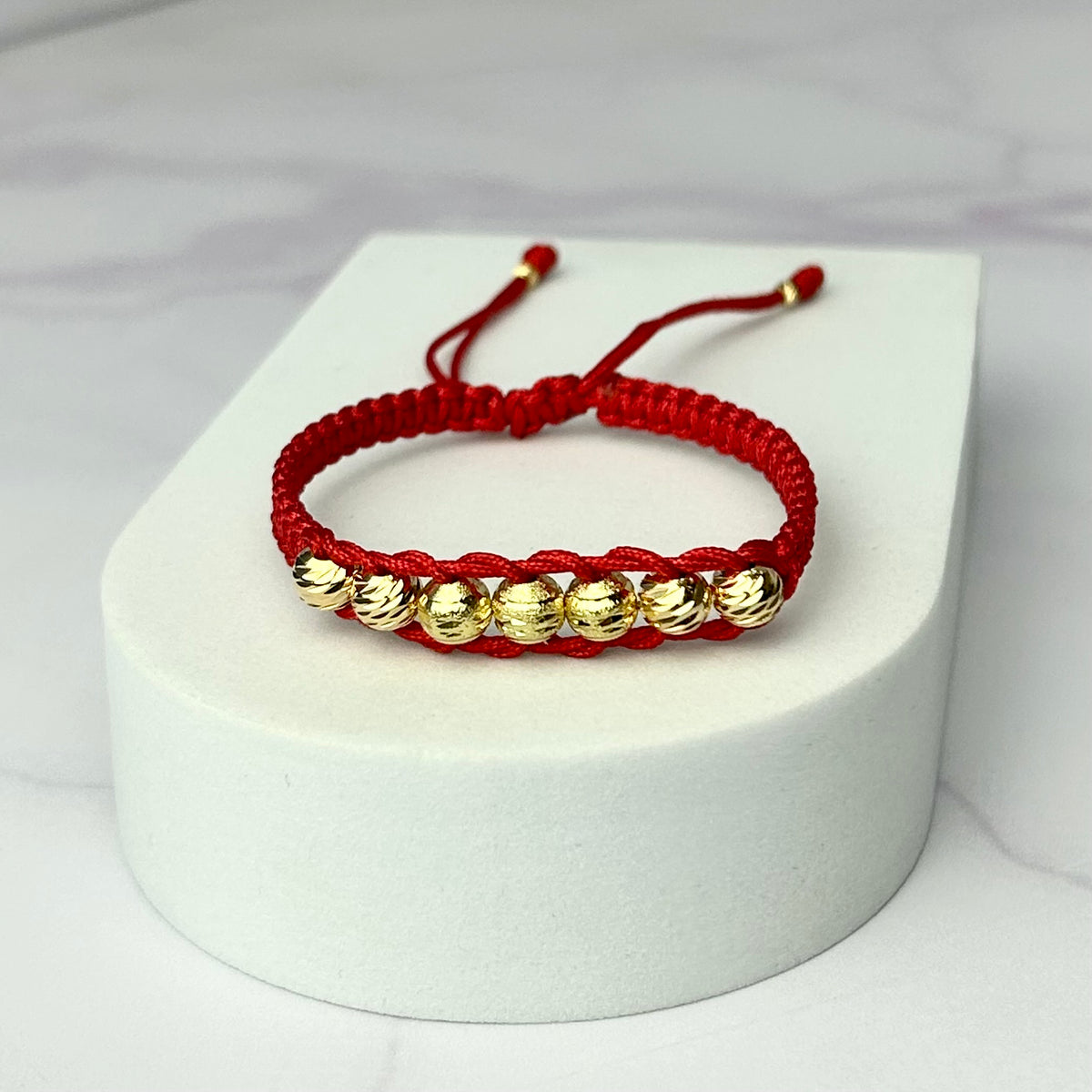 Pulsera Tejido Especial Balin Italy, Diamantado Oro Laminado 18 K RJ