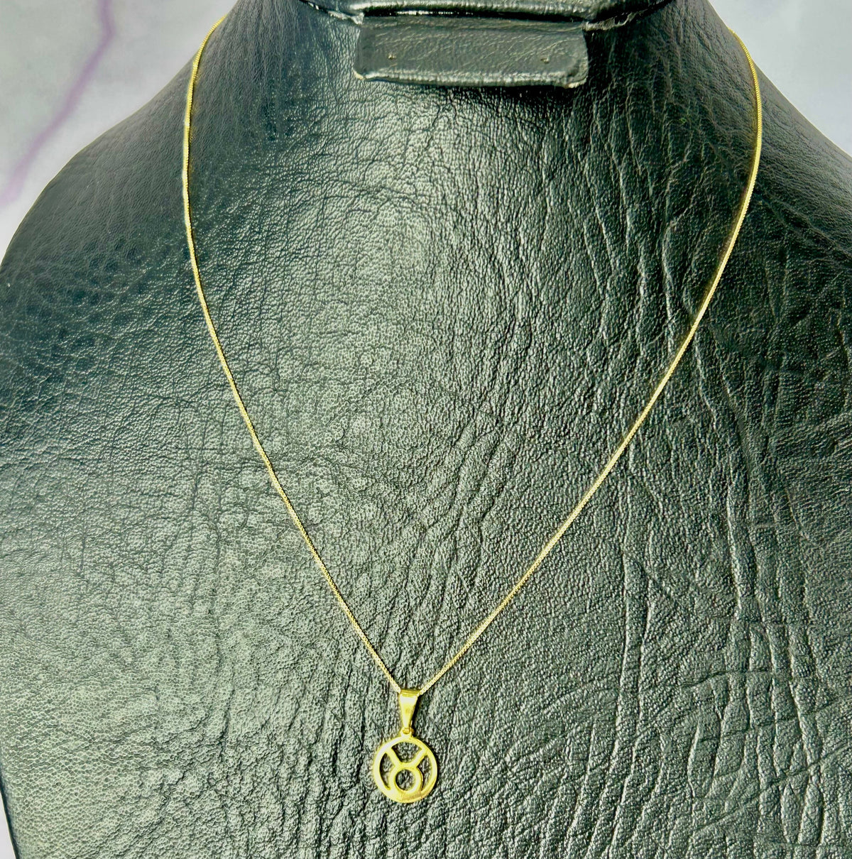 Combo Femenino Veneciano+ Dije Zodiacal Signo Tauro