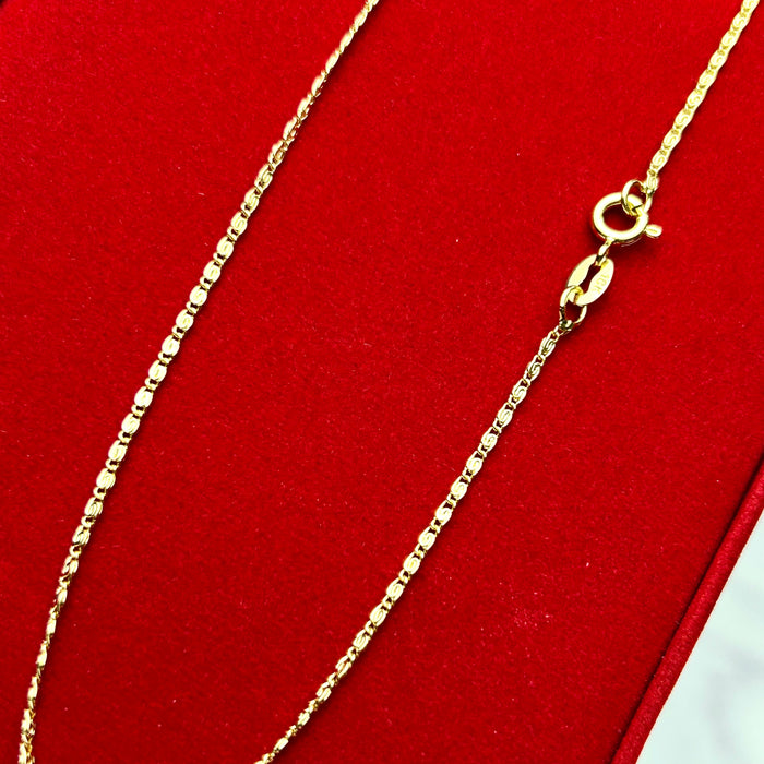 Cadena Tejido Caracol Tallada 1.5mm 45cm