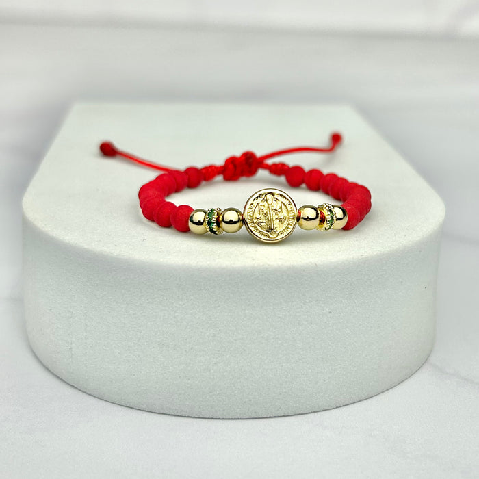 Pulsera Full Pequeña San Benito Balín Neopreno Roja
