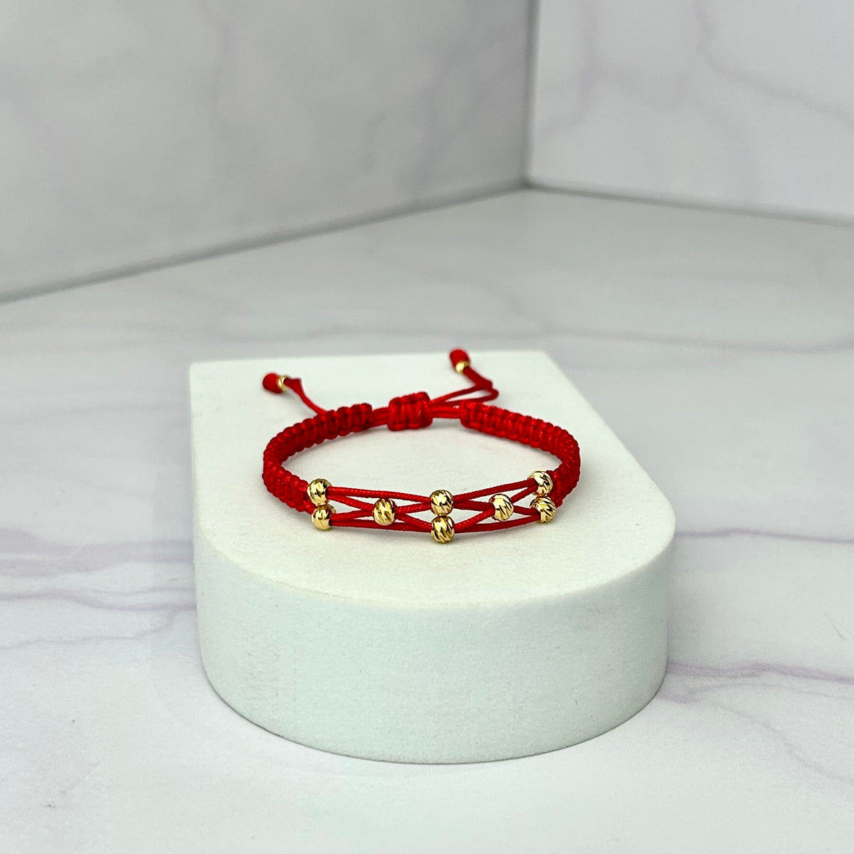 Pulsera Tejido Tipo Malla Balin Italy Oro Laminado 18 K RJ