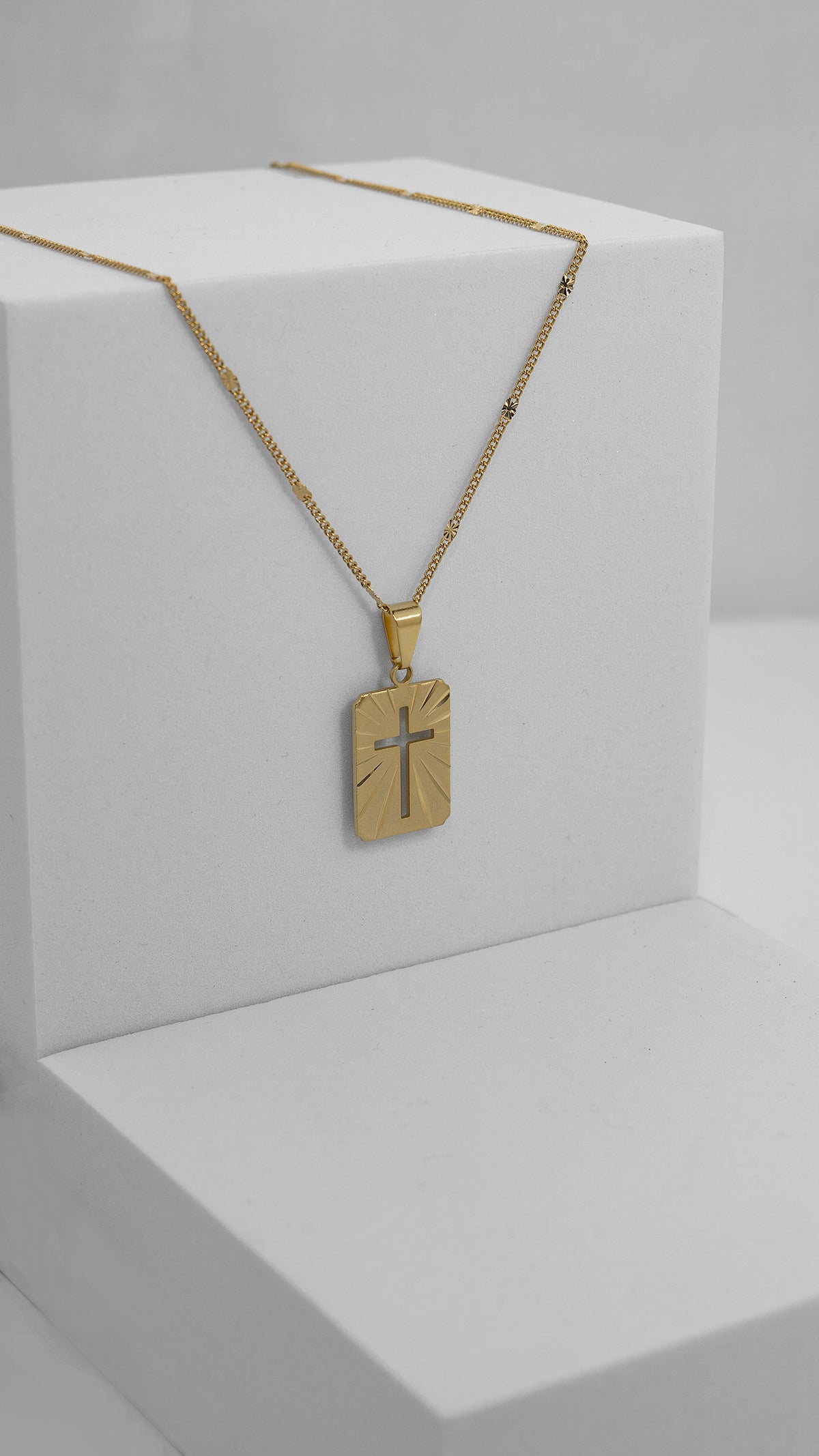 Cadena Cubana con Destellos 1.2mm 60cm