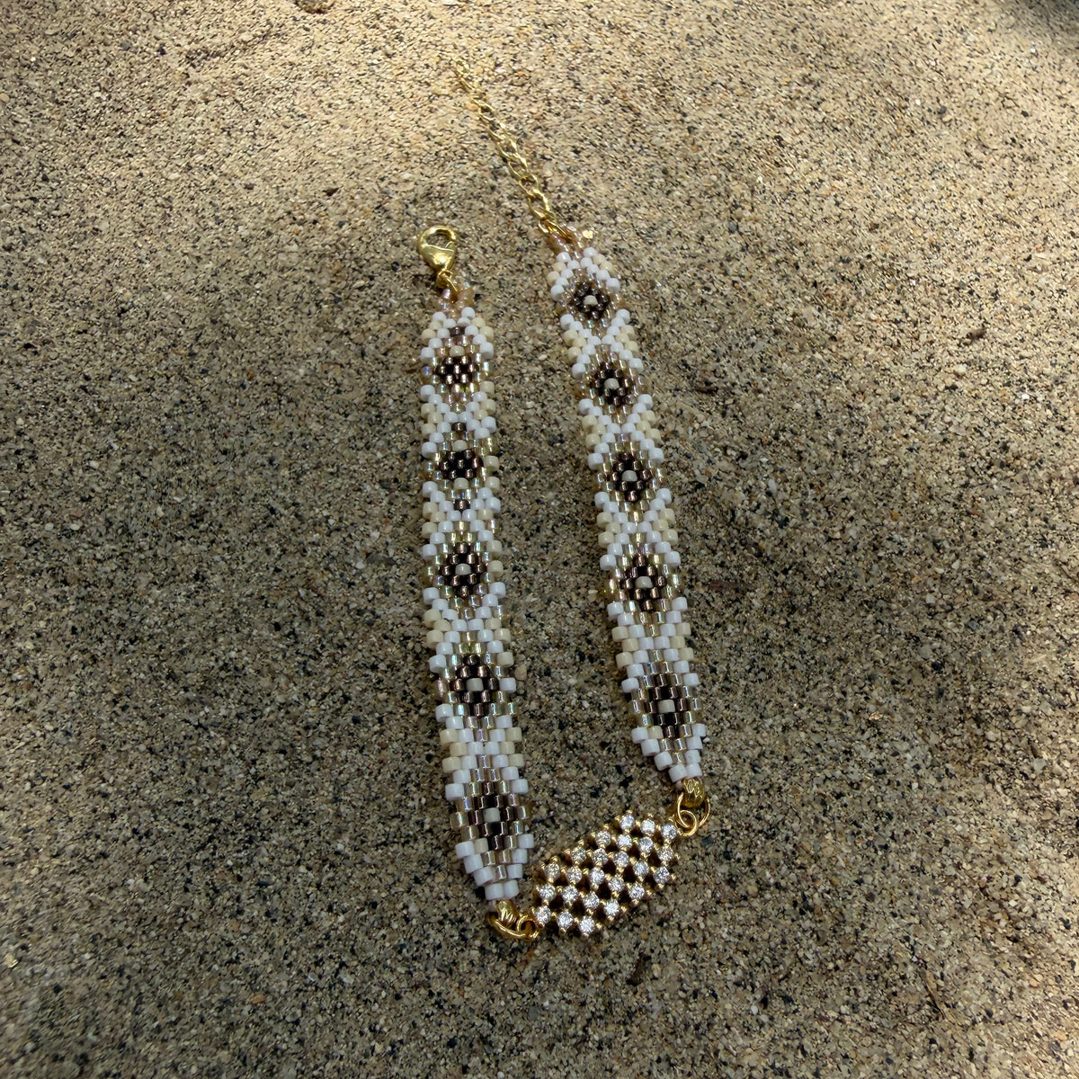 Pulsera Miyuki Serpiente con HRJ Circon Cristal