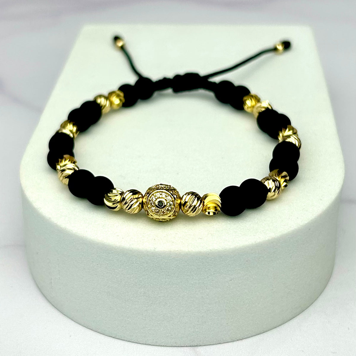 Pulsera Full Balin Mixto con Hrj Bola de Fuego Ojo OR18K NG