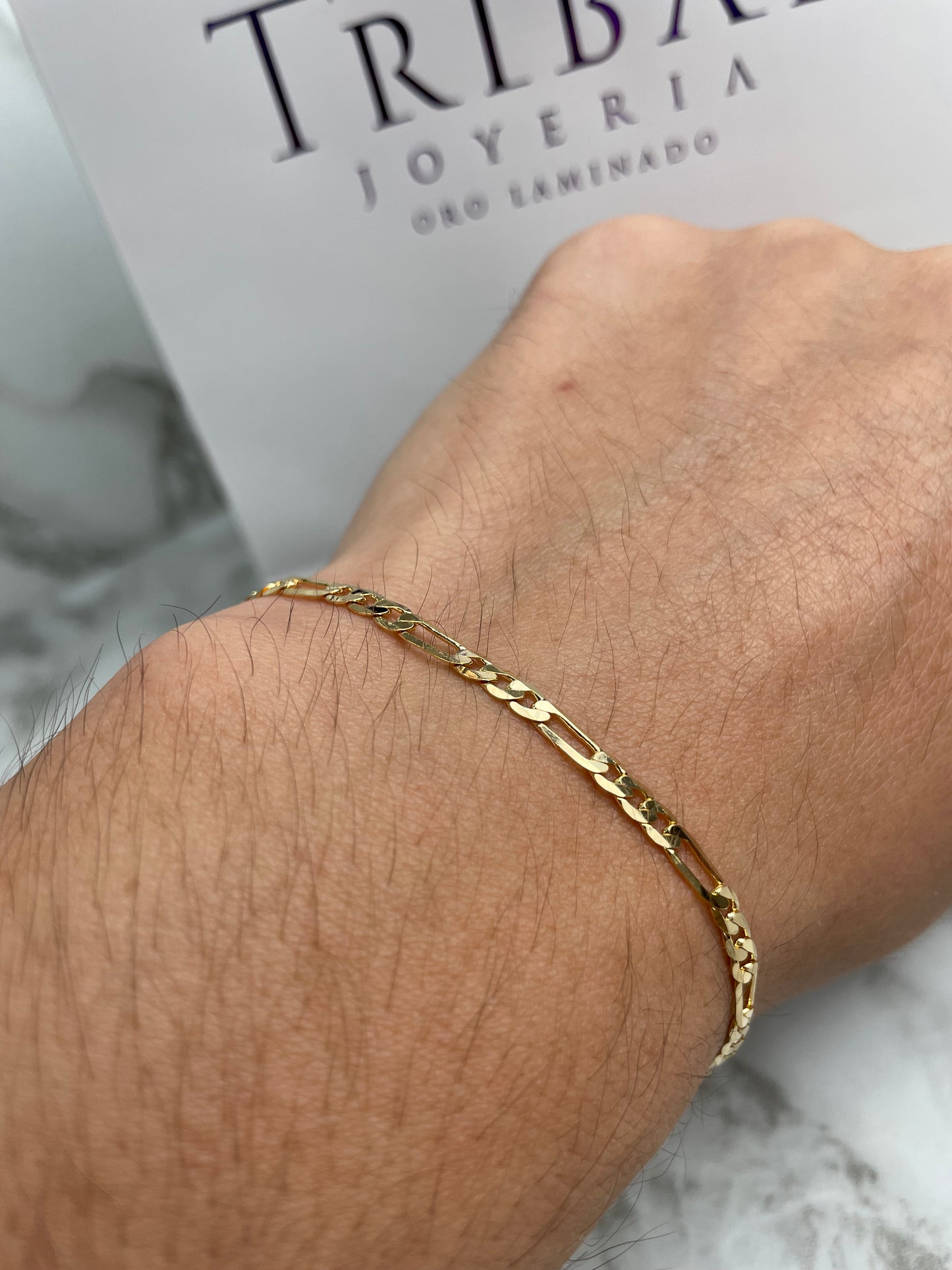 Pulsera 3X1 ó Tipo Cartier 3MM x 20CM